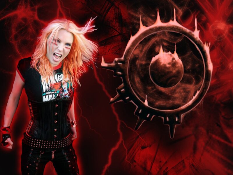 woman with punk rock style