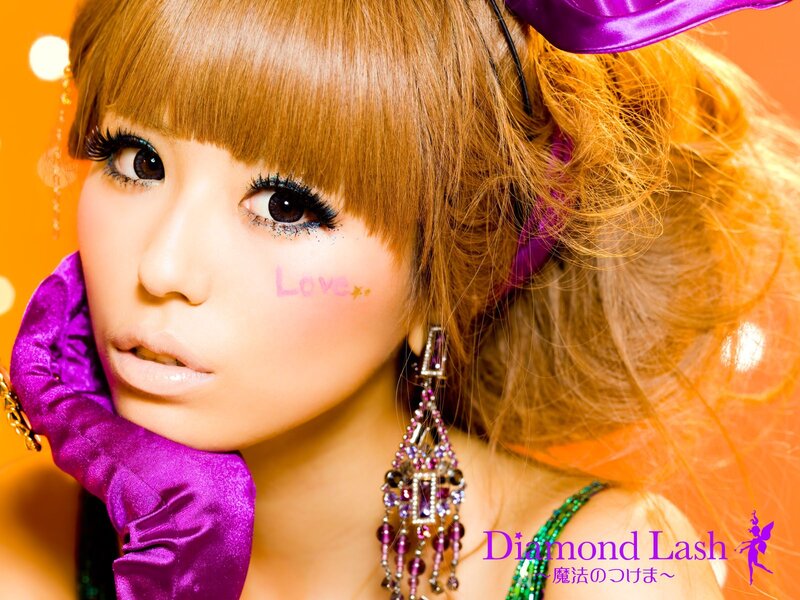 Woman with purple accessories