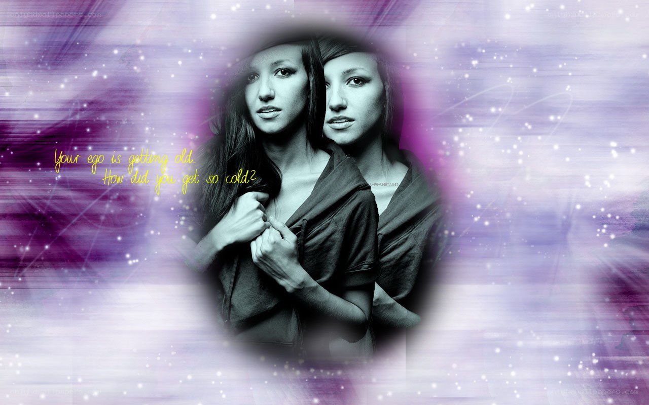 woman with purple background
