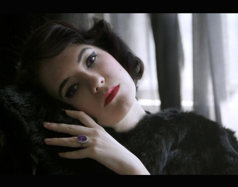 Woman with Purple Eyes — Black
