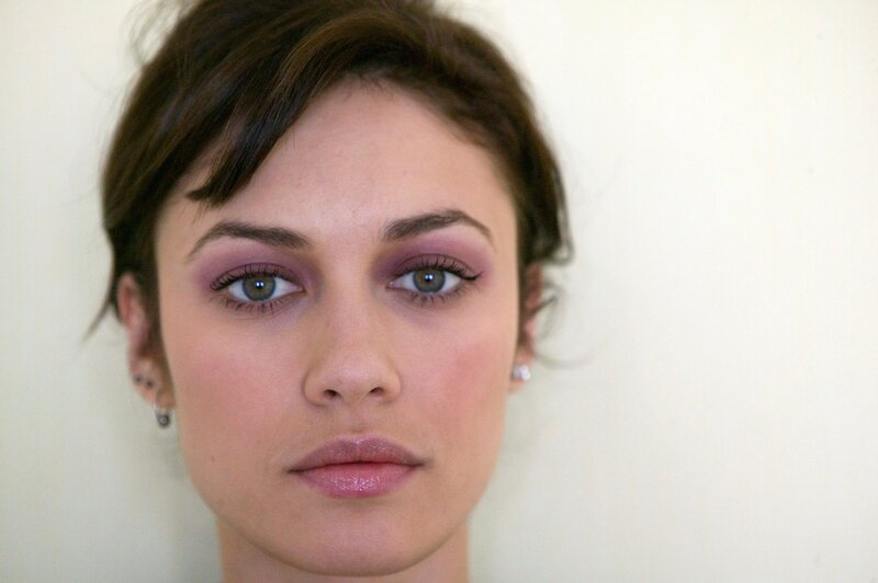 woman with purple eyeshadow