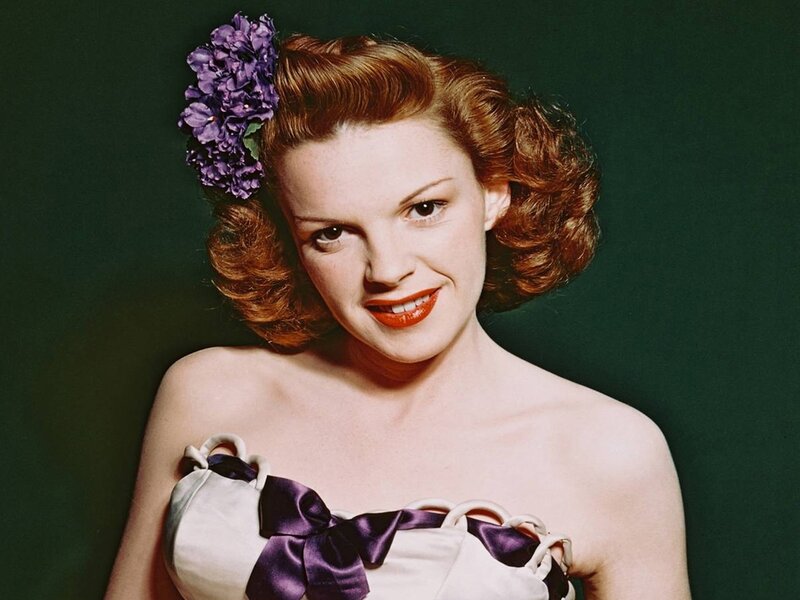 Woman with Purple Flowers — Green