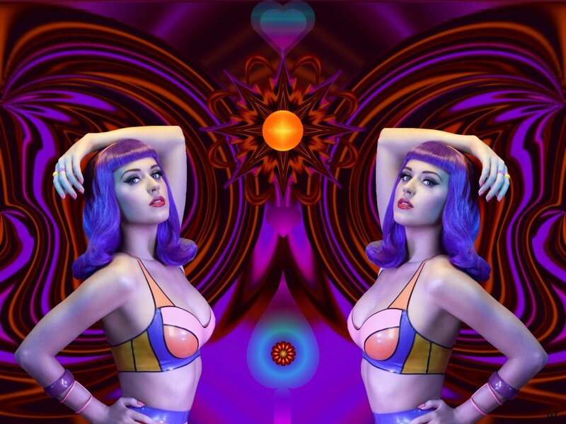 Woman with Purple Hair — Dramatic, Psychedelic