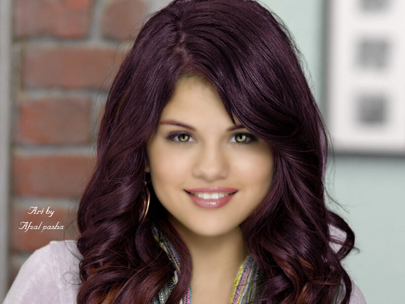 Woman with Purple Hair — Friendly
