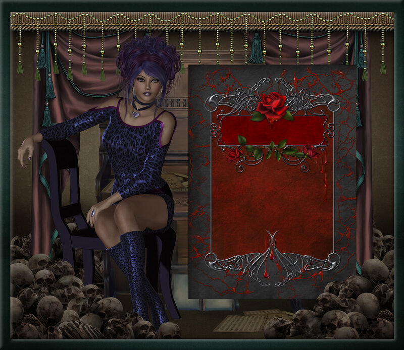 Woman with Purple Hair — Gothic