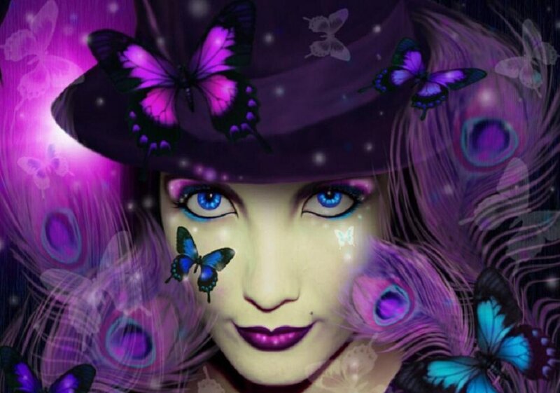 Woman with Purple Hat — Fantastical