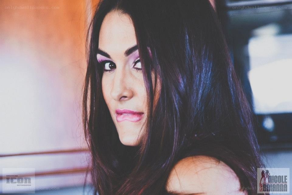 woman with purple makeup