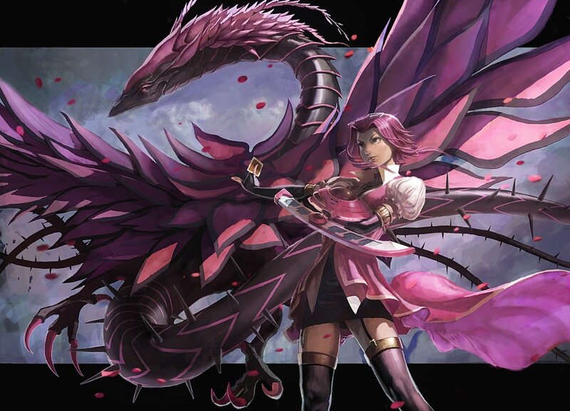Woman with Purple Wings — Dramatic, Digital Art, Dragon