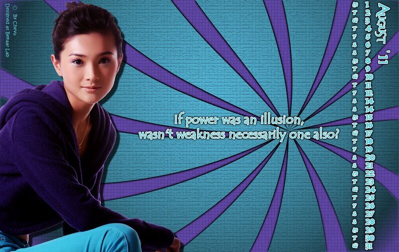 woman with quote on blue background