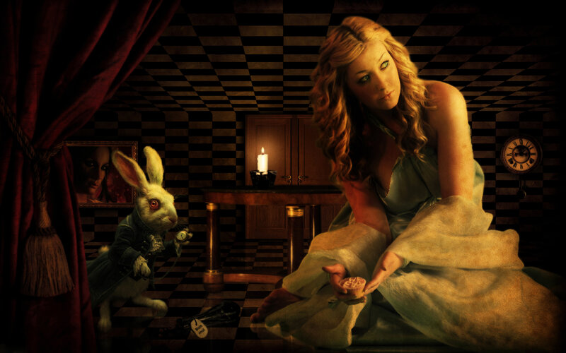Woman with Rabbit in Room