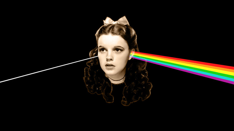 Woman with Rainbow Light