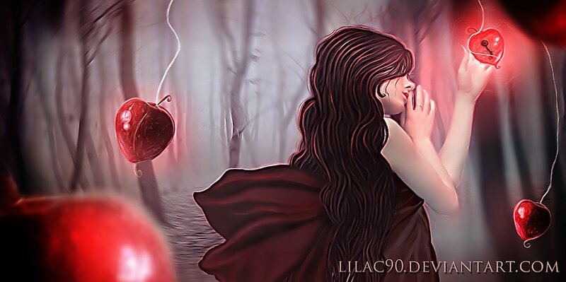 Woman with Red Apples — Mysterious