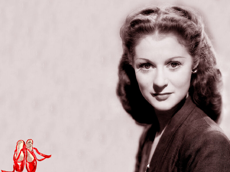 Woman with Red Ballet Shoes