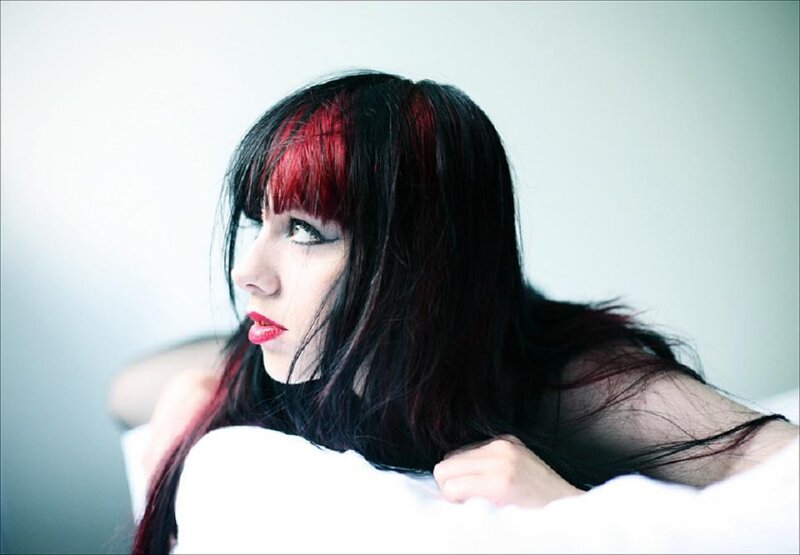 Woman with Red-black Hair
