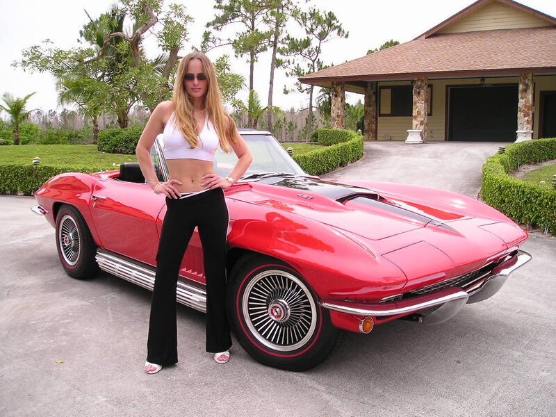 Woman with Red Car — Calm