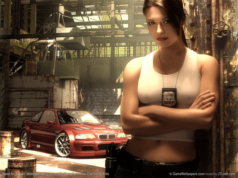 Woman with red car in warehouse