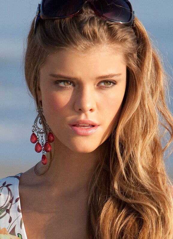 Woman with Red Earrings — Blonde