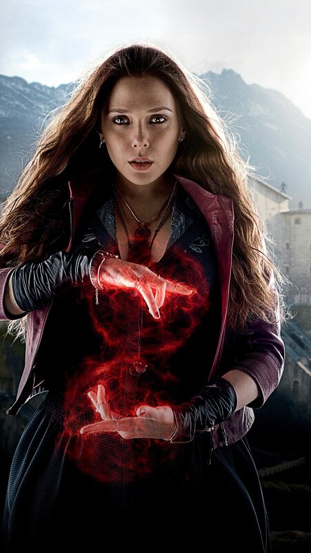 Woman with Red Energy — Dramatic
