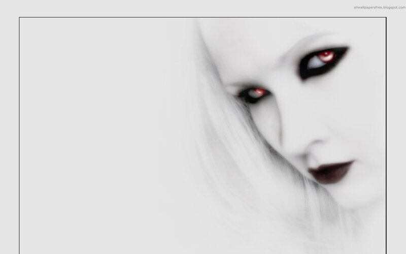 woman with red eyes