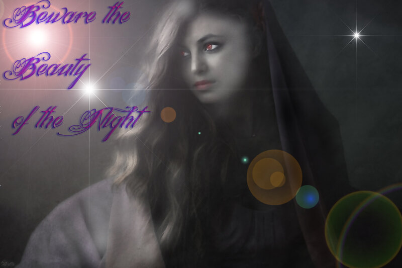 Woman with Red Eyes — Gray