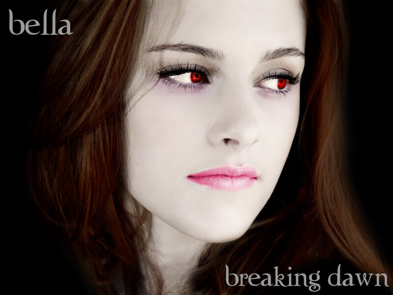 Woman with Red Eyes — White, Dramatic, Digital Art