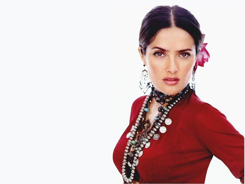 Woman with Red Flower — Confident