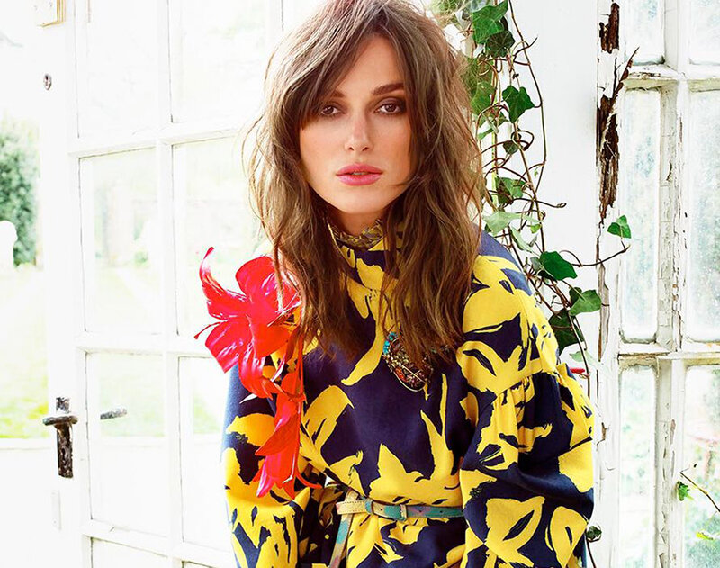 Woman with Red Flower — Yellow, Calm