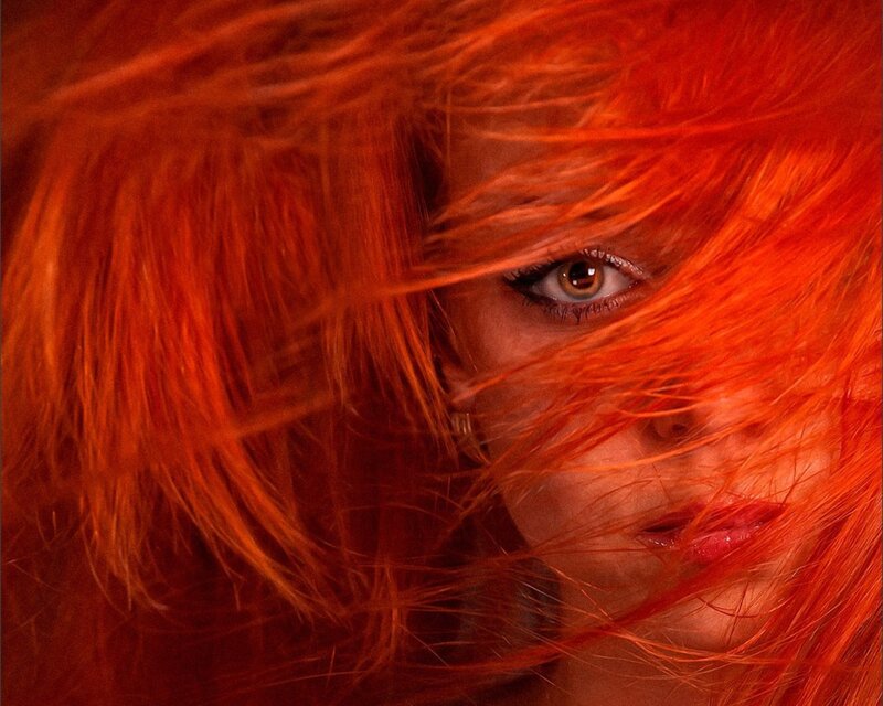 woman with red hair