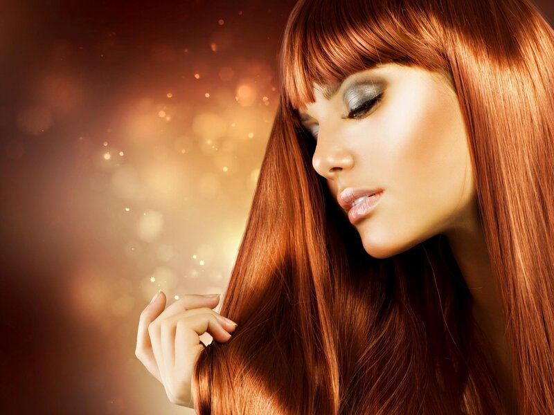 woman with red hair