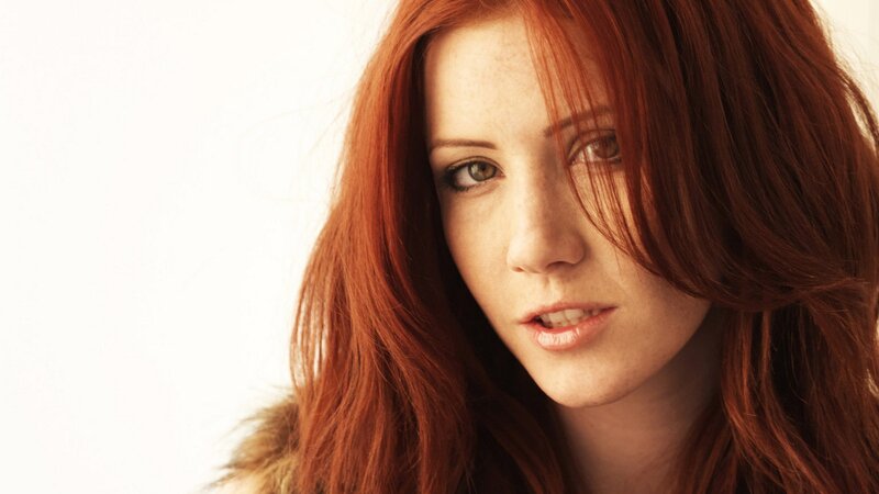 woman with red hair