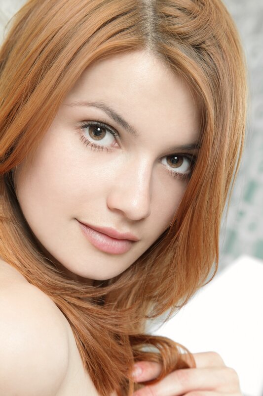 woman with red hair