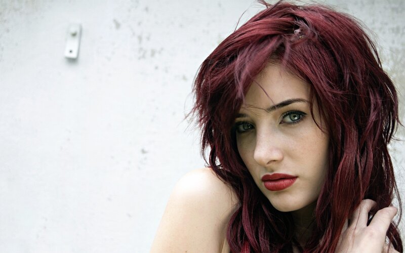 woman with red hair