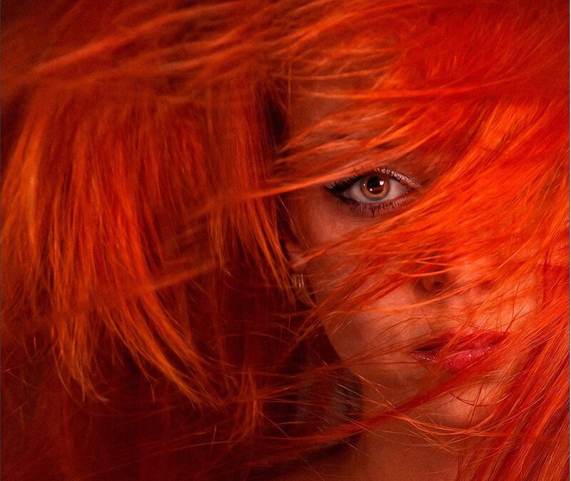 woman with red hair
