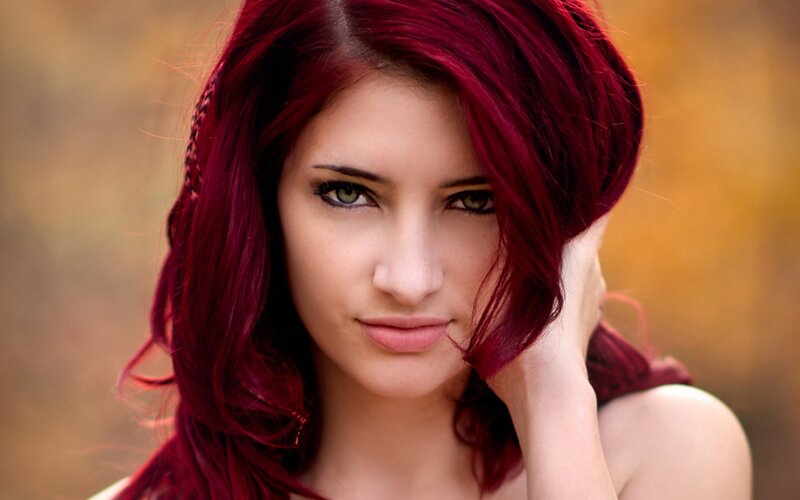 woman with red hair