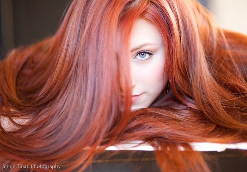 woman with red hair