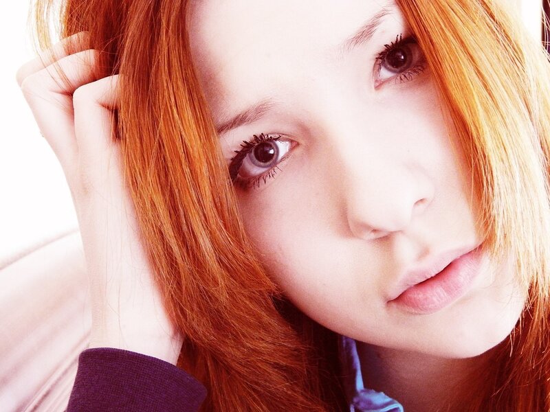 woman with red hair