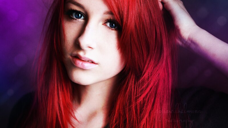 woman with red hair