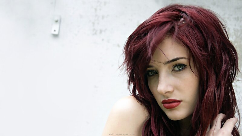 woman with red hair