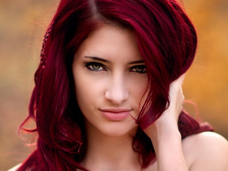 woman with red hair