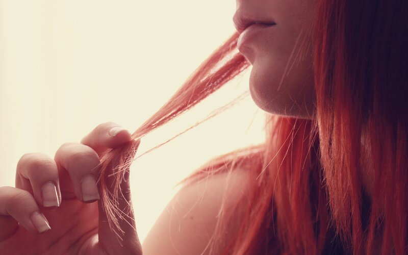 woman with red hair