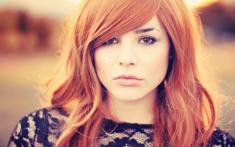 woman with red hair