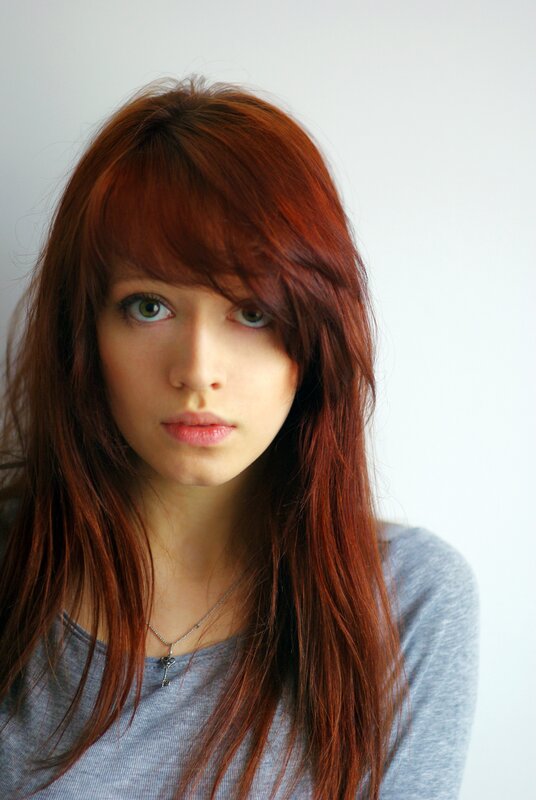 woman with red hair