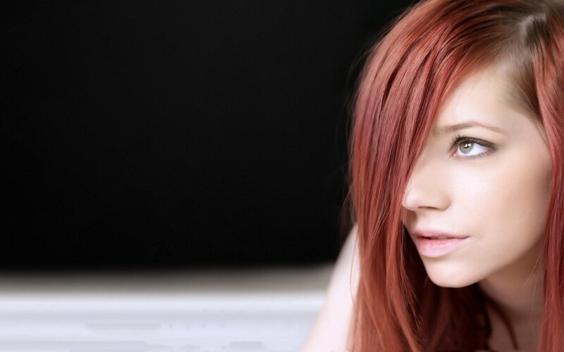woman with red hair