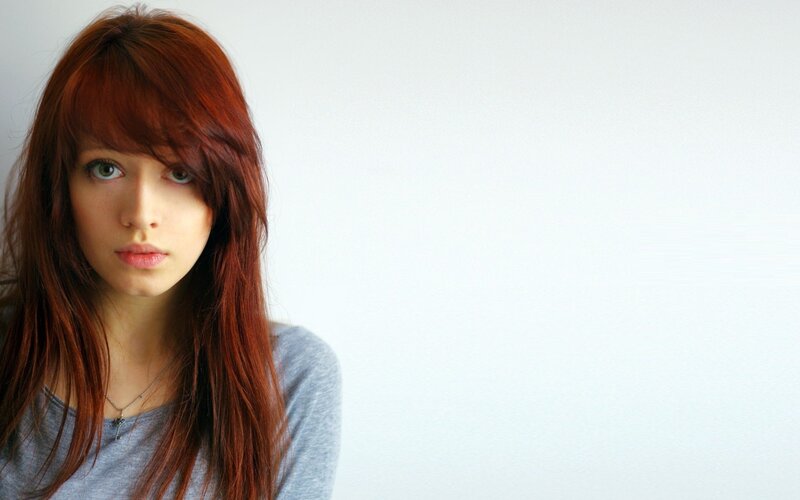 woman with red hair