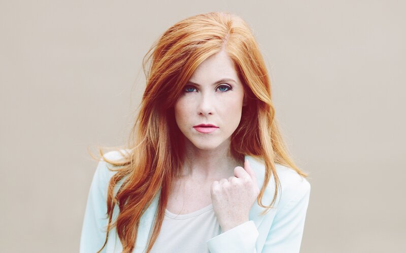 woman with red hair