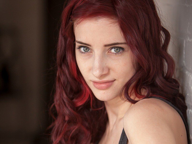 woman with red hair