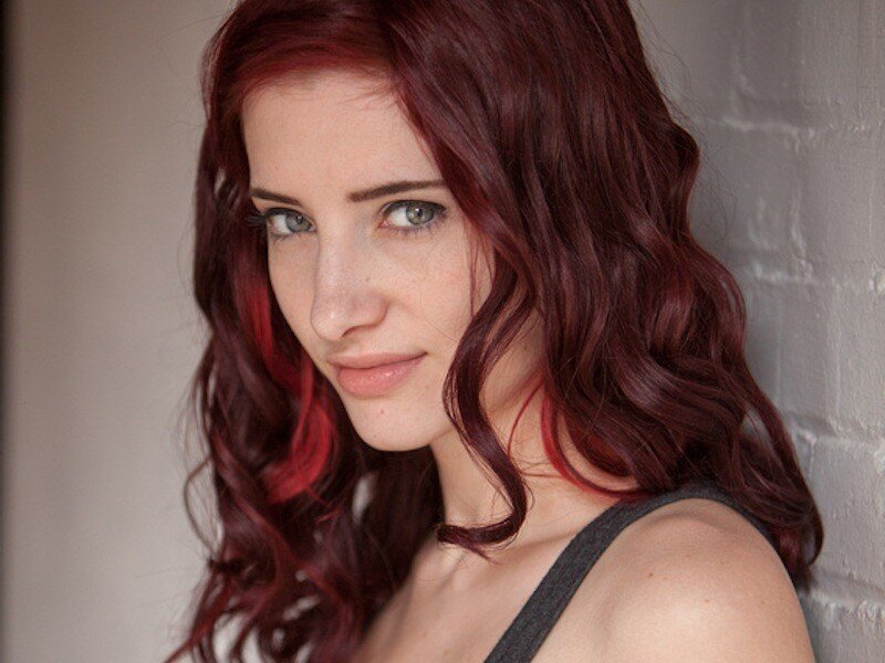 woman with red hair
