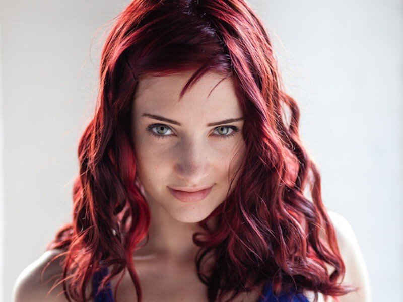 woman with red hair