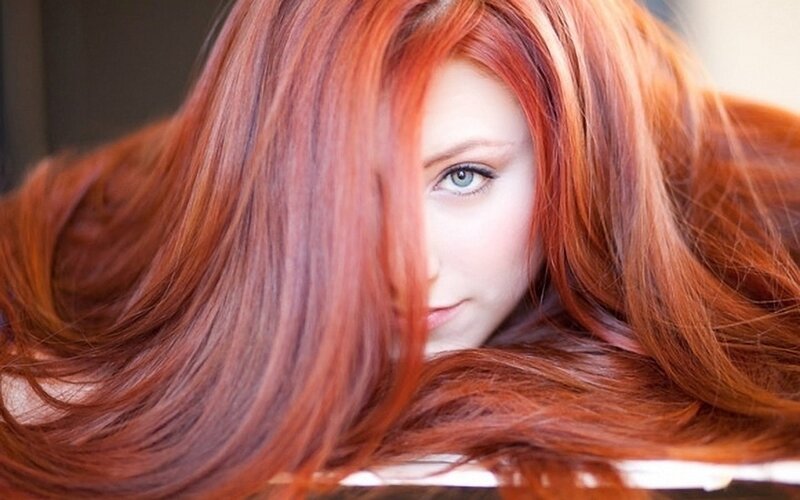 woman with red hair