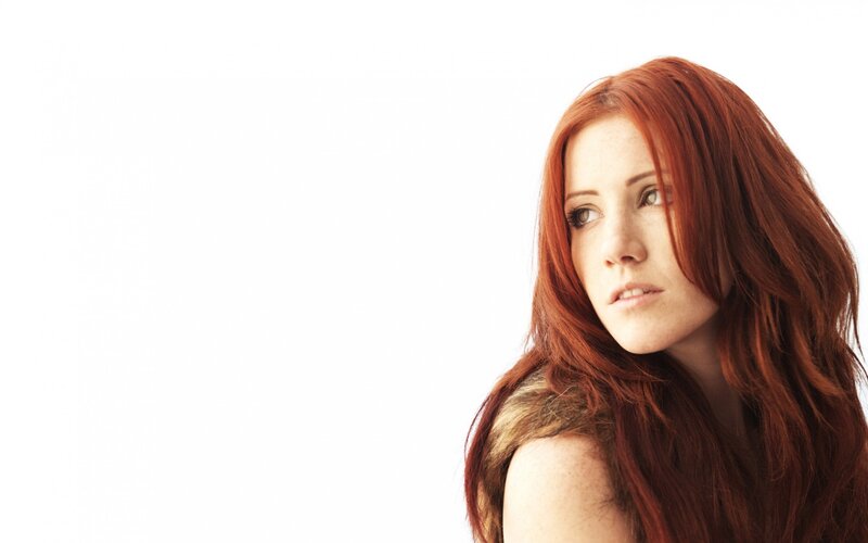 woman with red hair
